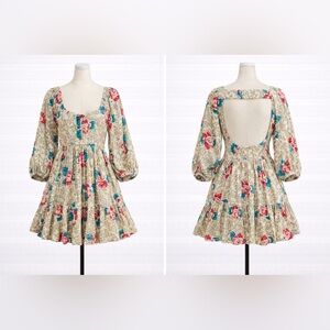 Free People - Endless Summer Picnic Floral Smocked Mini Dress - Sz. M